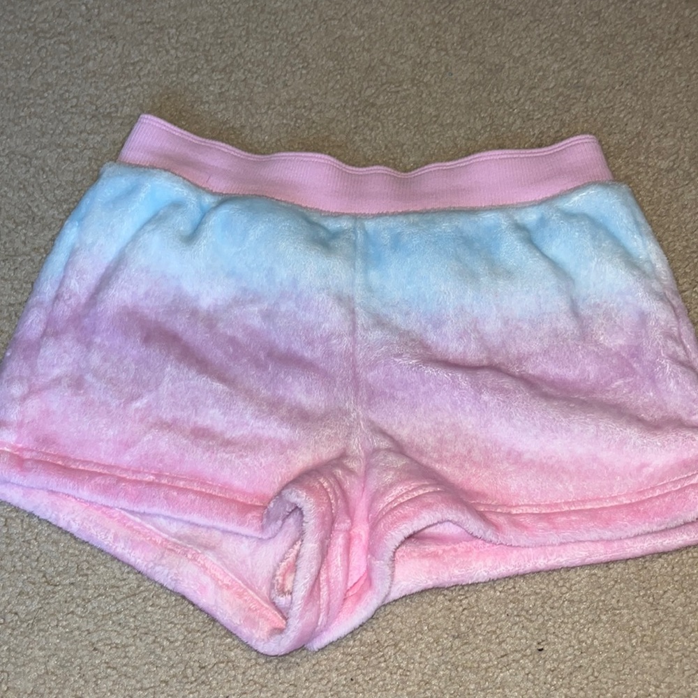 PINK fuzzy shorts